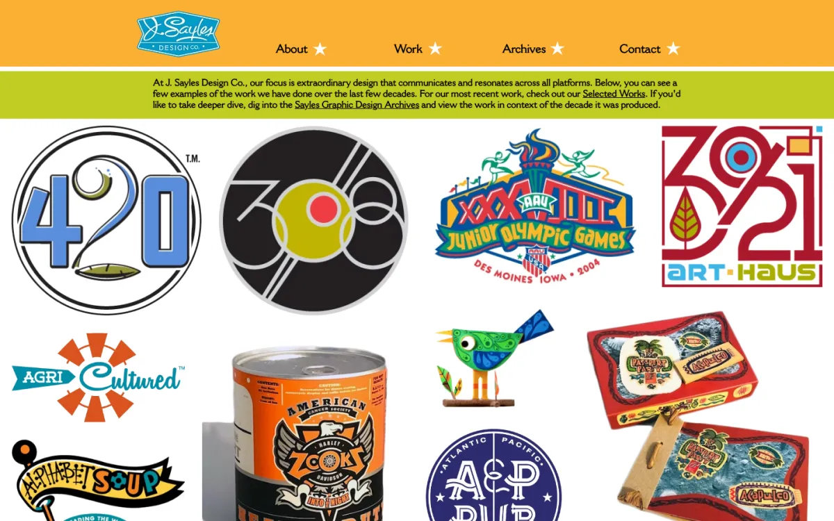 J. Sayles Design Co. homepage, captured September 28, 2026